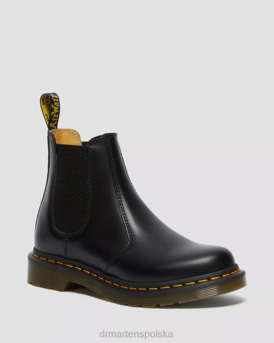 obuwie czarny gładki F28B34 Buty Chelsea 2976 z gładkiej skóry dla obu płci Dr. Martens