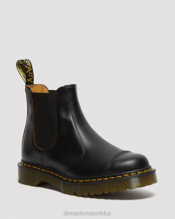 obuwie czarny kilon F28B194 2976 bex wykonane w Anglii buty Chelsea z podnoskiem dla obu płci Dr. Martens