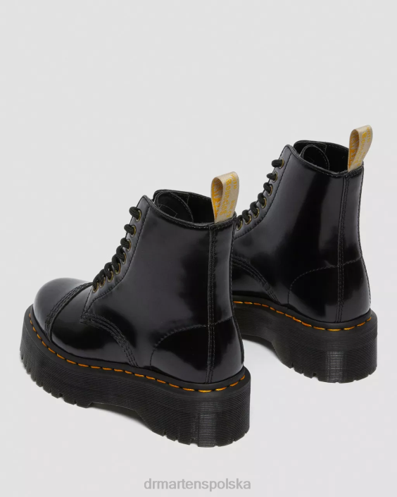 obuwie czarny oksford F28B51 wegańskie buty na platformie Sinclair dla obu płci Dr. Martens