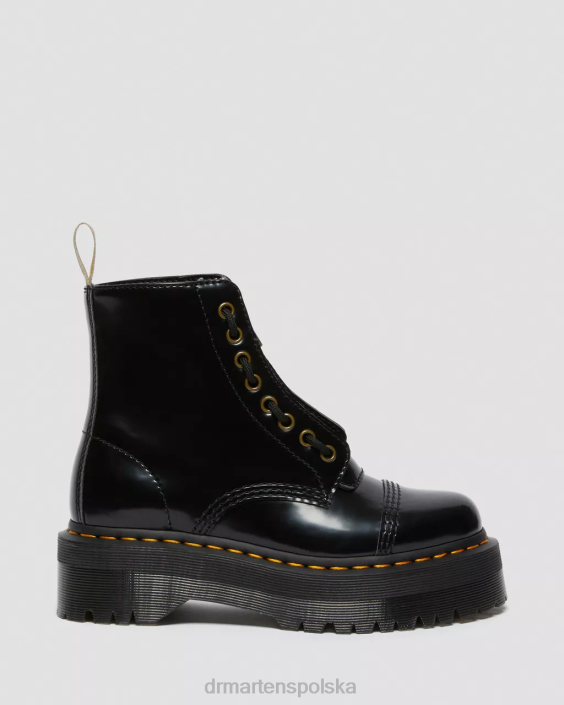 obuwie czarny oksford F28B51 wegańskie buty na platformie Sinclair dla obu płci Dr. Martens