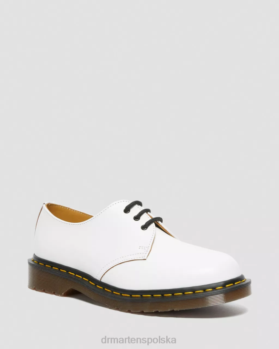 obuwie biały quilon F28B312 Buty Oxford z 1461 roku, wyprodukowane w Anglii dla obu płci Dr. Martens