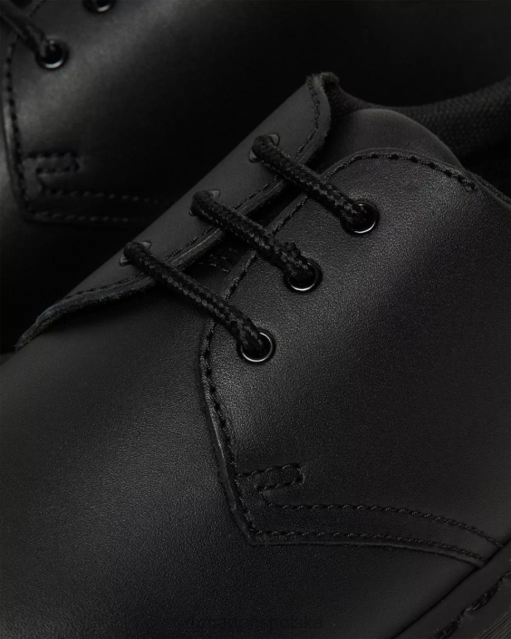 obuwie czarne przemysłowe pełne ziarno F28B306 Oksfordy 1461 mono antypoślizgowe dla obu płci Dr. Martens