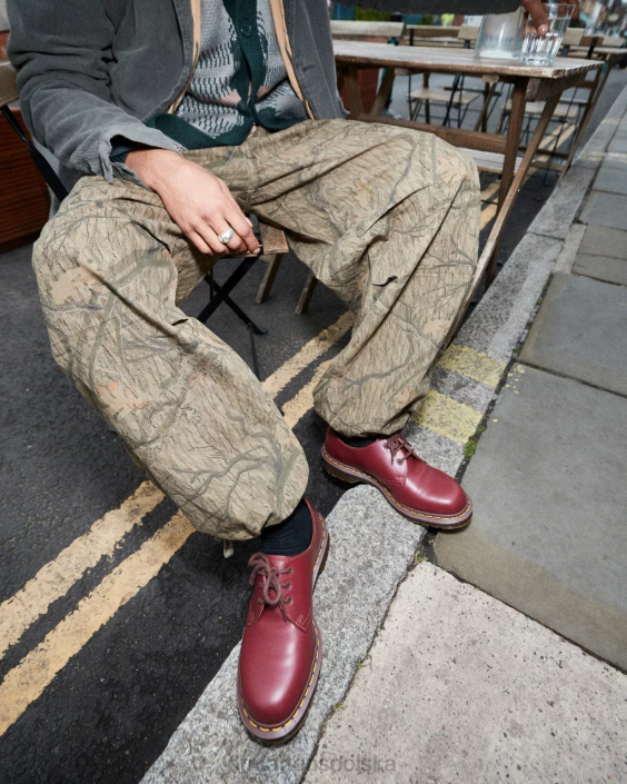 obuwie czerwony kilon F28B283 Buty Oxford z 1461 roku, wyprodukowane w Anglii dla obu płci Dr. Martens