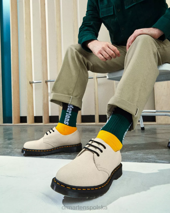 obuwie piasek F28B317 Płócienne buty Oxford 1461 dla obu płci Dr. Martens