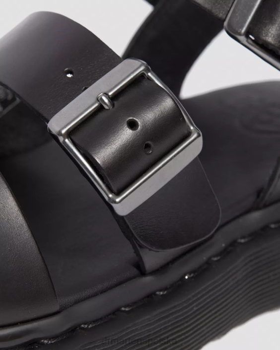 obuwie czarny brando F28B348 Skórzane sandały gladiatorki firmy Gryphon Brando dla obu płci Dr. Martens