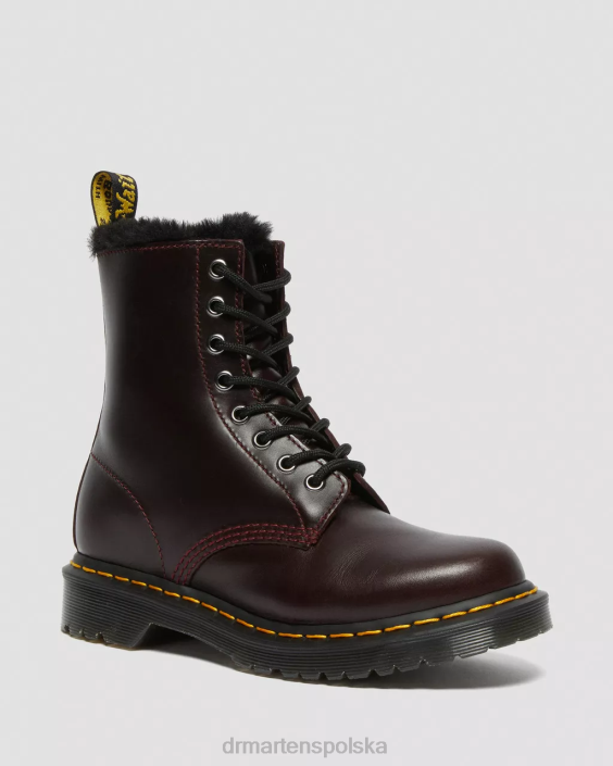 obuwie atlas krwi F28B201 1460 Serena Sznurowane buty z wyściółką ze sztucznego futra dla obu płci Dr. Martens