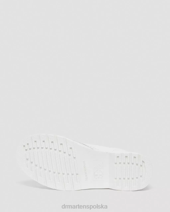 obuwie biała lampa Lucido i patentowa F28B102 Sznurowane buty ze skóry lakierowanej 1460 mono dla obu płci Dr. Martens