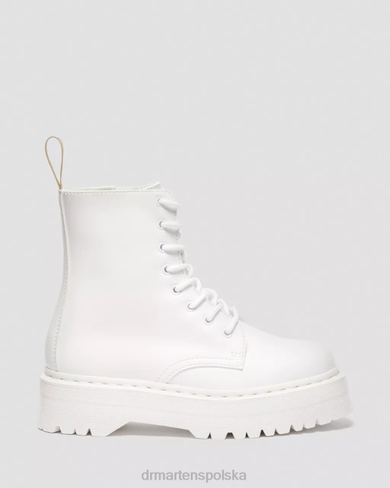 obuwie biały kemble F28B110 wegańskie platformy jadon ii boot kemble mono dla obu płci Dr. Martens