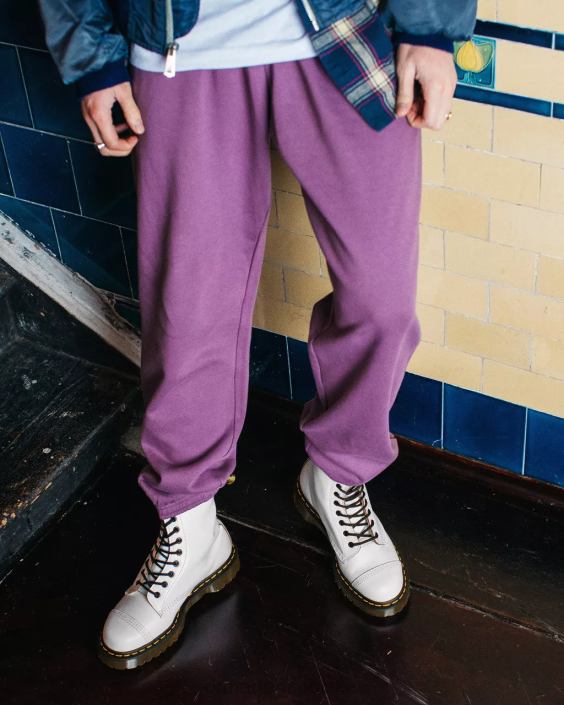 obuwie biały quilon F28B131 1460 bex made in England sznurowane buty z podnoskiem dla obu płci Dr. Martens