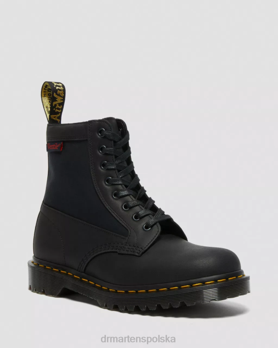 obuwie czarna stocznia i wentylacja F28B99 Panel 1460 wykonany z angielskiej skóry, sznurowane buty dla obu płci Dr. Martens