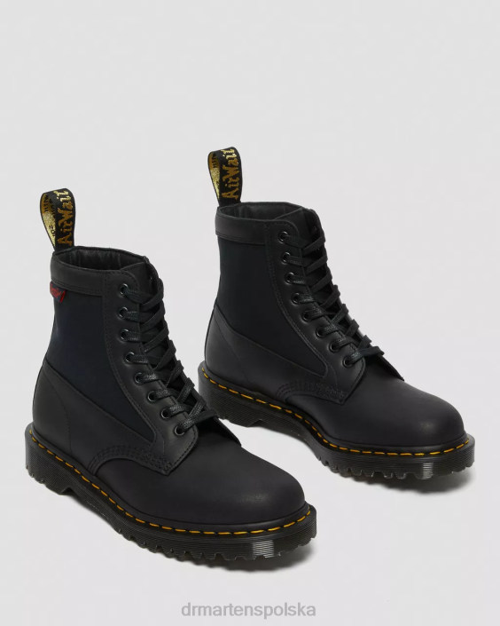 obuwie czarna stocznia i wentylacja F28B99 Panel 1460 wykonany z angielskiej skóry, sznurowane buty dla obu płci Dr. Martens