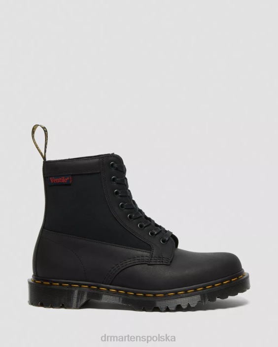 obuwie czarna stocznia i wentylacja F28B99 Panel 1460 wykonany z angielskiej skóry, sznurowane buty dla obu płci Dr. Martens