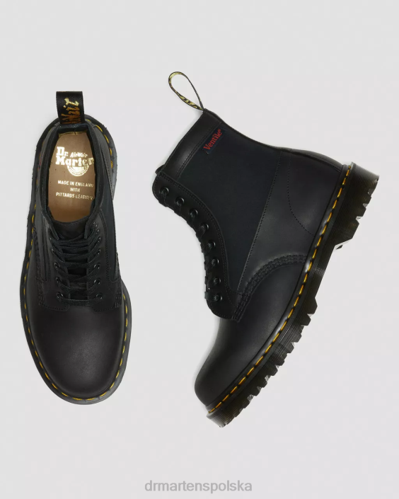 obuwie czarna stocznia i wentylacja F28B99 Panel 1460 wykonany z angielskiej skóry, sznurowane buty dla obu płci Dr. Martens
