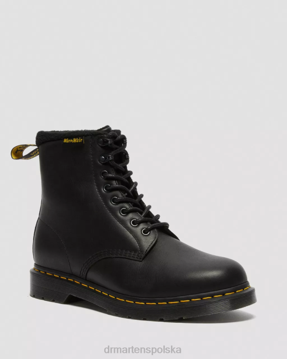 obuwie czarna waleczność wp F28B67 1460 sznurowane buty Pascal Warmwair ze skóry dla obu płci Dr. Martens