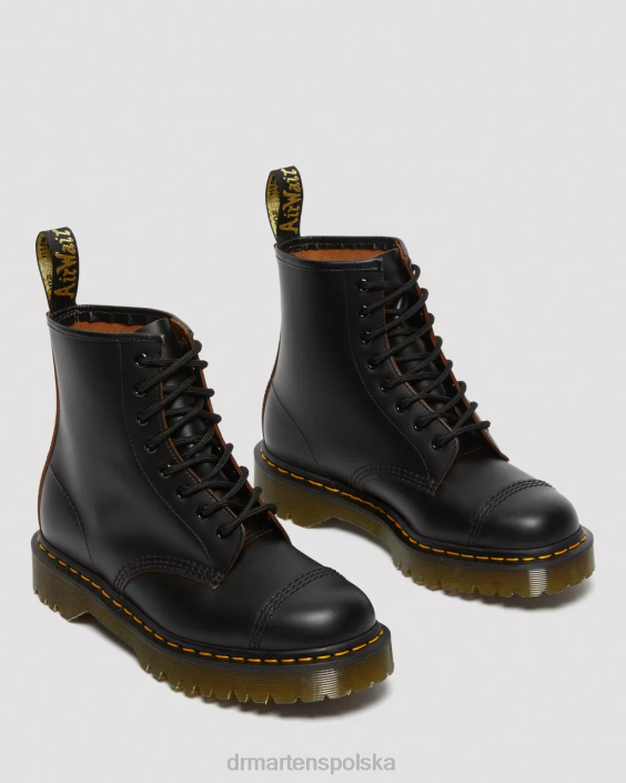 obuwie czarny kilon F28B182 1460 bex made in England sznurowane buty z podnoskiem dla obu płci Dr. Martens