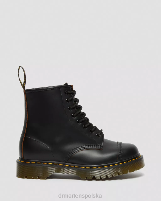 obuwie czarny kilon F28B182 1460 bex made in England sznurowane buty z podnoskiem dla obu płci Dr. Martens