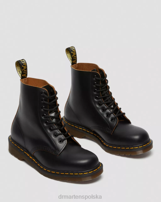 obuwie czarny kilon F28B29 Sznurowane buty vintage 1460, wyprodukowane w Anglii dla obu płci Dr. Martens