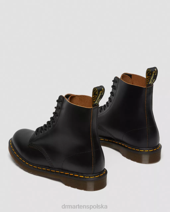 obuwie czarny kilon F28B29 Sznurowane buty vintage 1460, wyprodukowane w Anglii dla obu płci Dr. Martens
