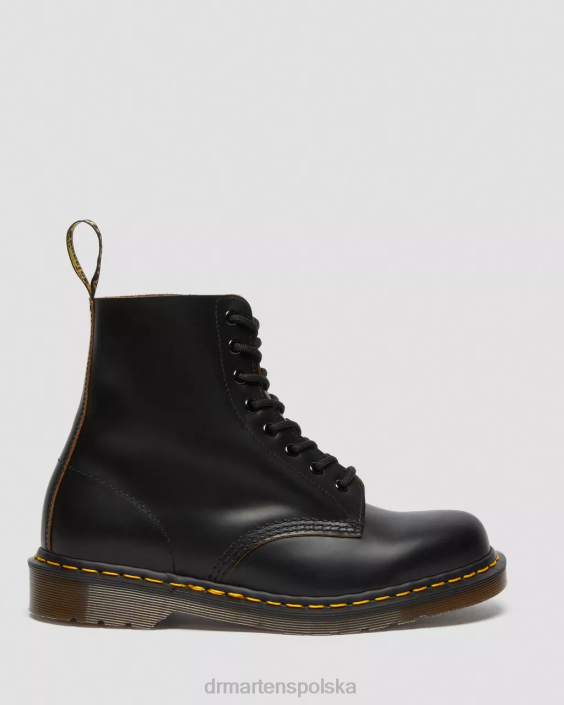obuwie czarny kilon F28B29 Sznurowane buty vintage 1460, wyprodukowane w Anglii dla obu płci Dr. Martens