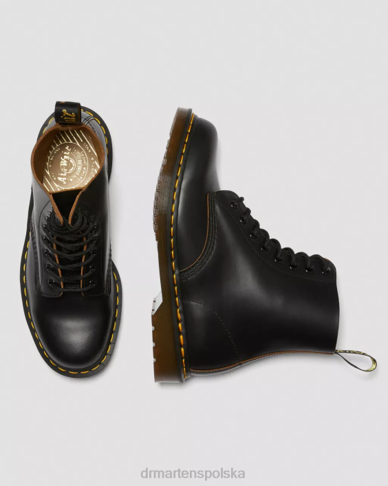 obuwie czarny kilon F28B29 Sznurowane buty vintage 1460, wyprodukowane w Anglii dla obu płci Dr. Martens
