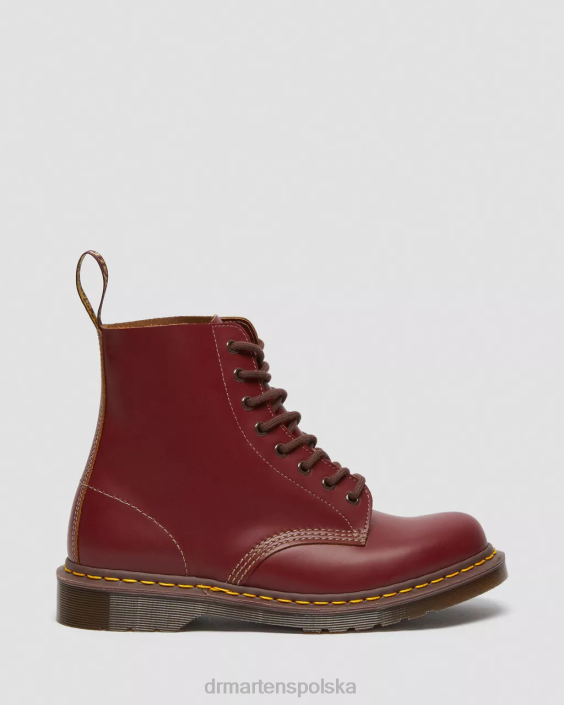 obuwie czerwony kilon F28B69 Sznurowane buty vintage 1460, wyprodukowane w Anglii dla obu płci Dr. Martens