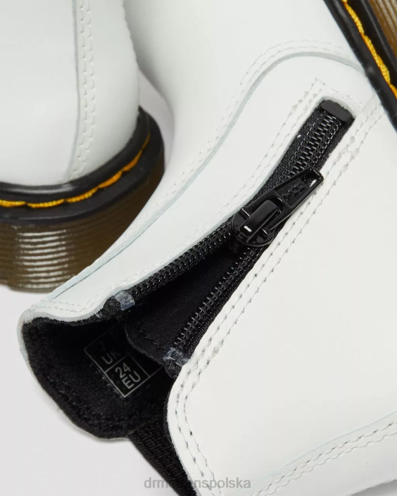 obuwie biały romario F28B410 Skórzane buty Chelsea dla malucha 2976 Dzieci Dr. Martens