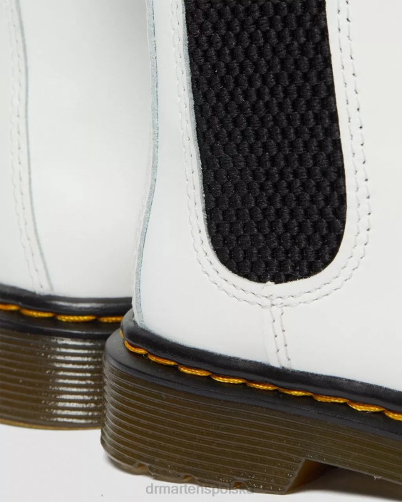 obuwie biały romario F28B410 Skórzane buty Chelsea dla malucha 2976 Dzieci Dr. Martens