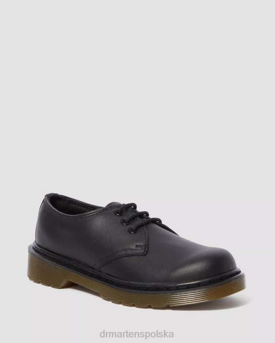 obuwie czarny miękki t F28B443 Skórzane buty Oxford junior 1461 Dzieci Dr. Martens