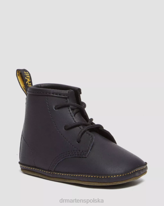 obuwie czarny F28B394 Nowonarodzone botki skórzane 1460 w kolorze kasztanowym Dzieci Dr. Martens