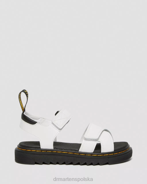 obuwie biały t lamper F28B449 skórzane sandały junior vossie Dzieci Dr. Martens