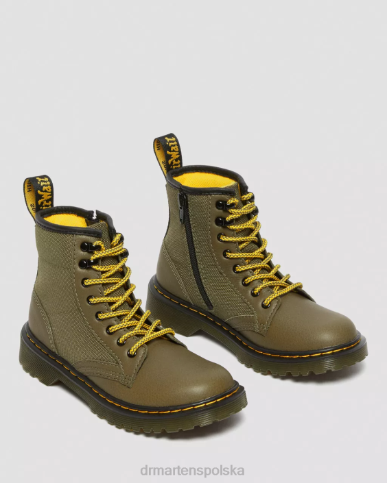 obuwie Olvi F28B444 Skórzane sznurowane buty junior 1460 panelowe Dzieci Dr. Martens