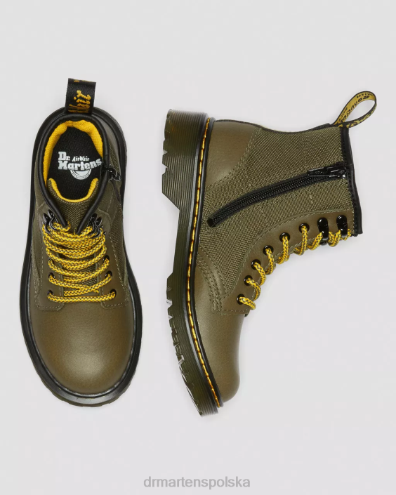 obuwie Olvi F28B444 Skórzane sznurowane buty junior 1460 panelowe Dzieci Dr. Martens