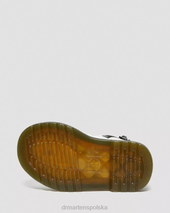 obuwie biały romario F28B393 Skórzane sznurowane buty dla niemowląt 1460 Dzieci Dr. Martens