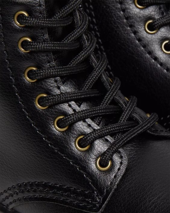 obuwie czarny F28B406 wegańskie sznurowane buty dla malucha 1460 Dzieci Dr. Martens