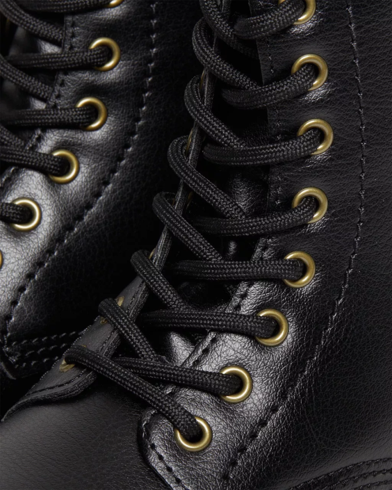 obuwie czarny F28B436 wegańskie sznurowane buty junior 1460 Dzieci Dr. Martens