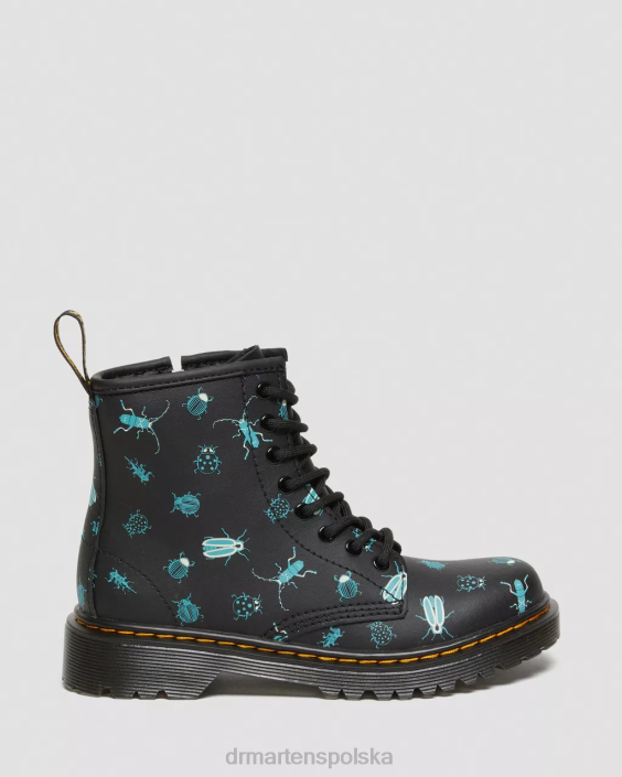 obuwie czarny kwiatowy mash up k hydro F28B421 Junior 1460 świecące w ciemności buty sznurowane Bugs Dzieci Dr. Martens