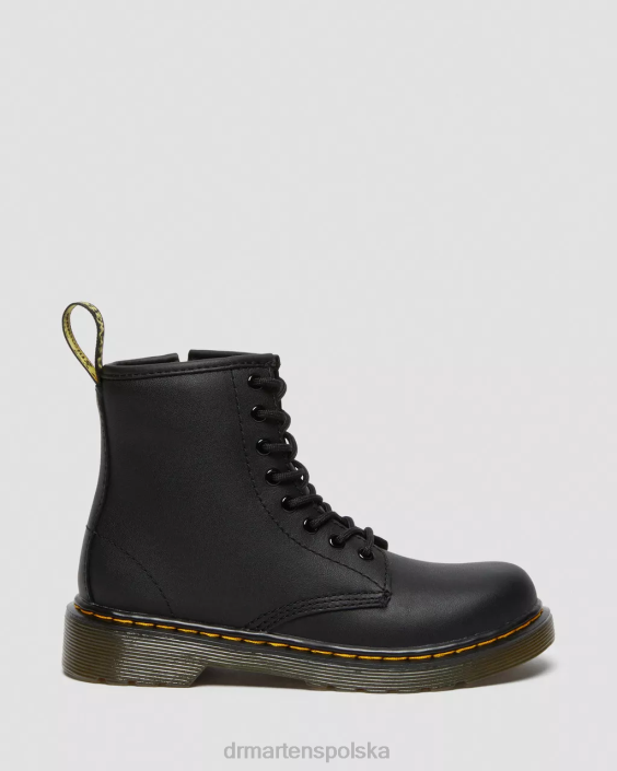obuwie czarny miękki t F28B424 Junior 1460 miękkie skórzane sznurowane buty Dzieci Dr. Martens