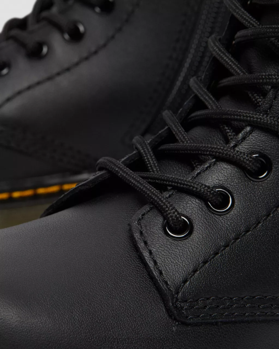 obuwie czarny miękki t F28B424 Junior 1460 miękkie skórzane sznurowane buty Dzieci Dr. Martens