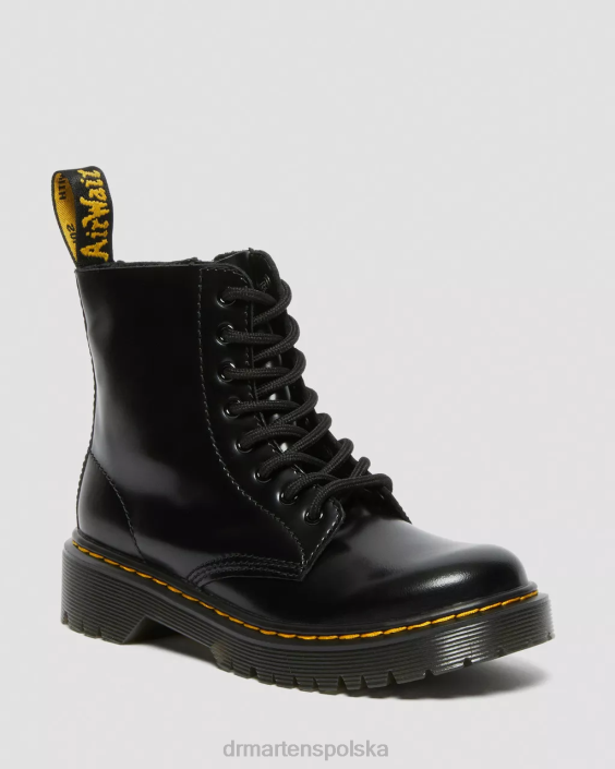 obuwie czarny, smukły F28B438 Skórzane sznurowane buty junior 1460 pascal bex Dzieci Dr. Martens