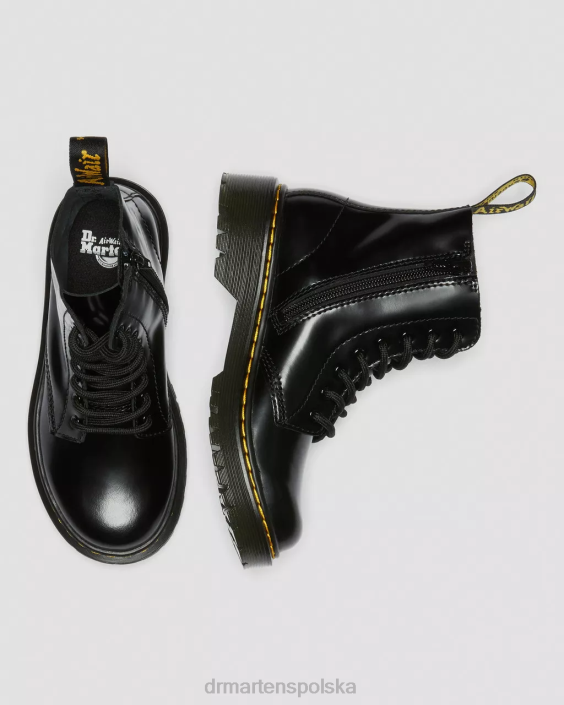 obuwie czarny, smukły F28B438 Skórzane sznurowane buty junior 1460 pascal bex Dzieci Dr. Martens