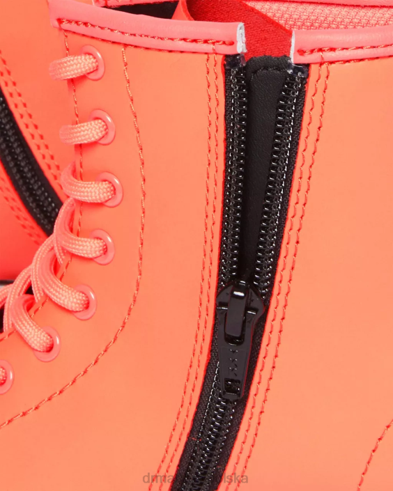 obuwie koralowy miękki t F28B445 Junior 1460 miękkie skórzane sznurowane buty Dzieci Dr. Martens