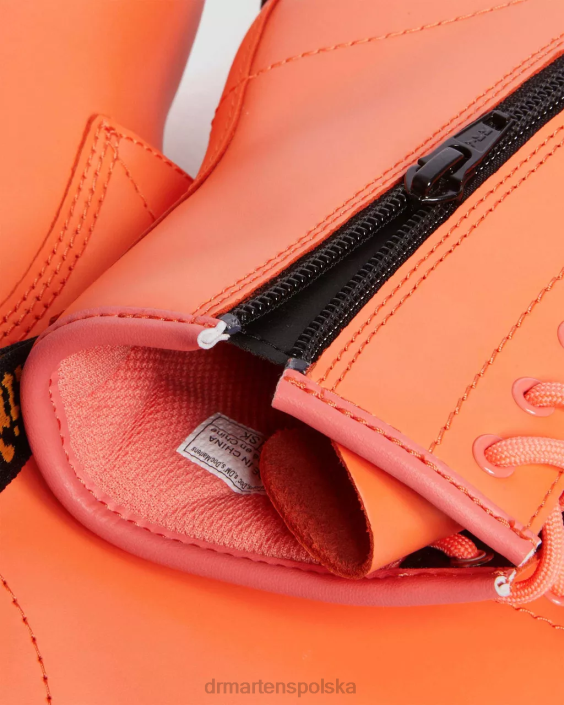 obuwie koralowy romario F28B469 Skórzane sznurowane buty młodzieżowe 1460 Romario Dzieci Dr. Martens