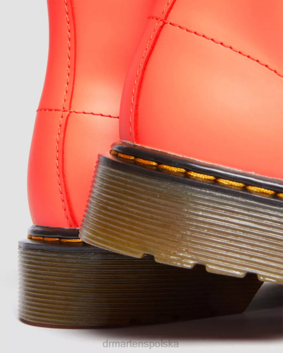 obuwie koralowy romario F28B469 Skórzane sznurowane buty młodzieżowe 1460 Romario Dzieci Dr. Martens