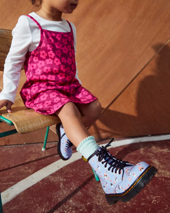 obuwie zen blue Lucido i lampa patentowa F28B412 Sznurowane buty dla malucha 1460 Patent Woodland Dzieci Dr. Martens