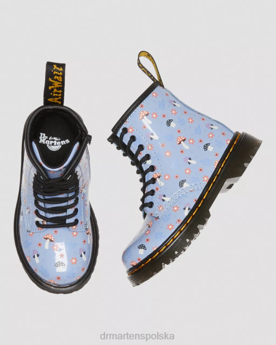 obuwie zen blue Lucido i lampa patentowa F28B412 Sznurowane buty dla malucha 1460 Patent Woodland Dzieci Dr. Martens