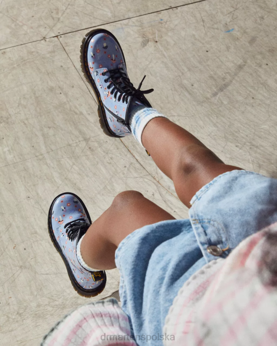 obuwie zen blue Lucido i lampa patentowa F28B456 Sznurowane buty junior 1460 patent woodland Dzieci Dr. Martens