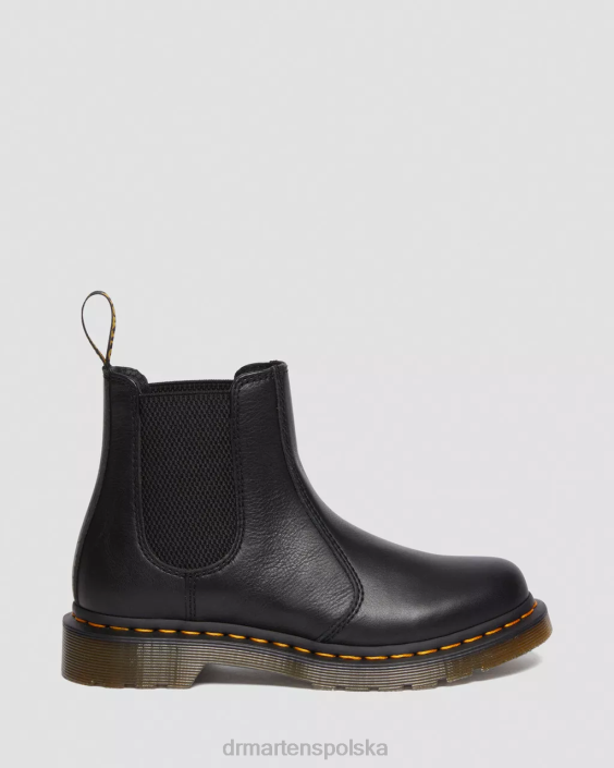 obuwie czarna Wirginia F28B37 Skórzane buty Chelsea 2976 kobiety Dr. Martens