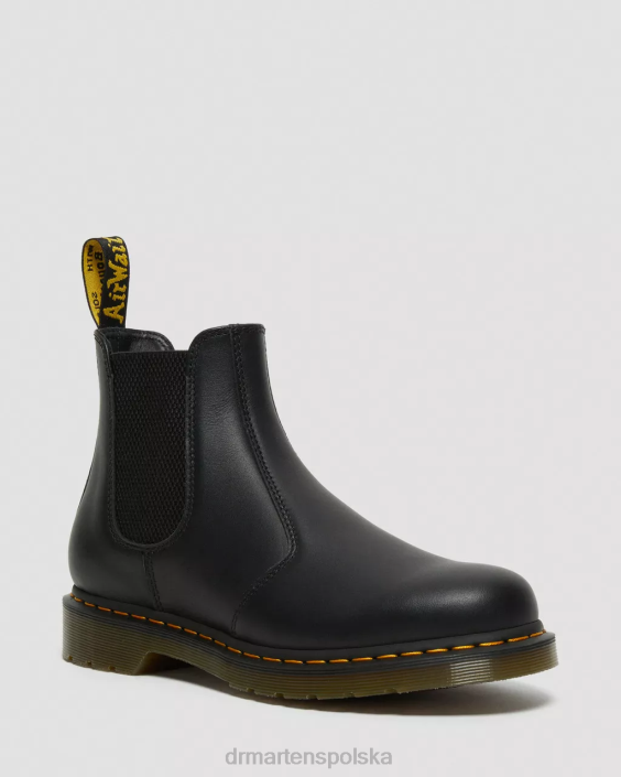 obuwie czarna napa F28B39 Buty Chelsea ze skóry nappa 2976 kobiety Dr. Martens