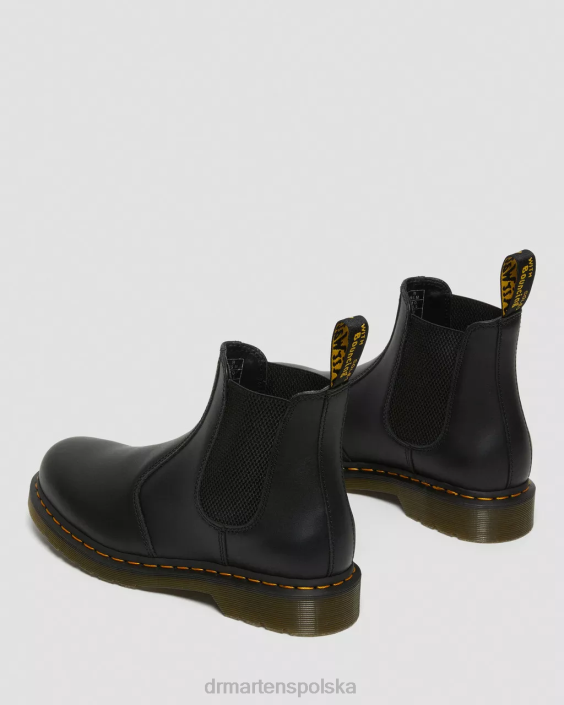 obuwie czarna napa F28B39 Buty Chelsea ze skóry nappa 2976 kobiety Dr. Martens