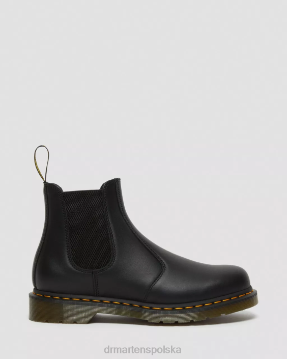 obuwie czarna napa F28B39 Buty Chelsea ze skóry nappa 2976 kobiety Dr. Martens